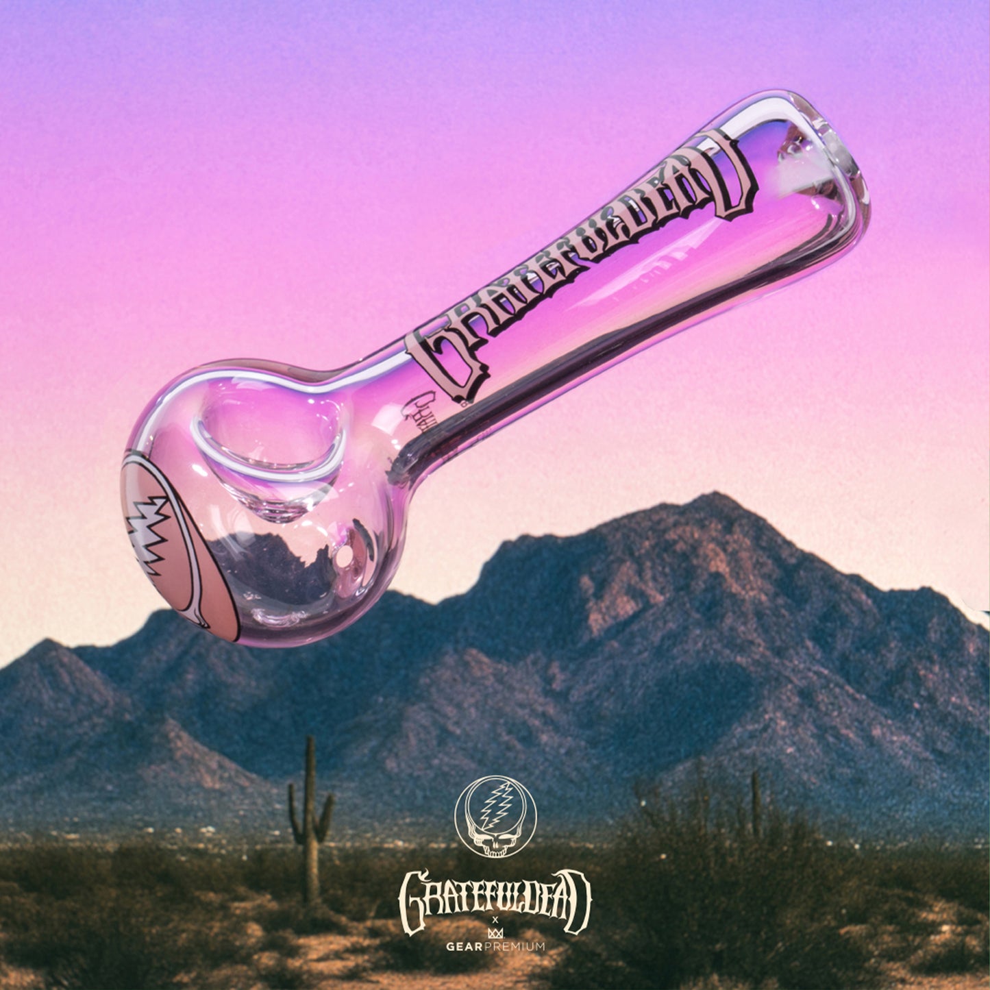 4.5" Pink Steal Your Face Spoon Hand Pipe