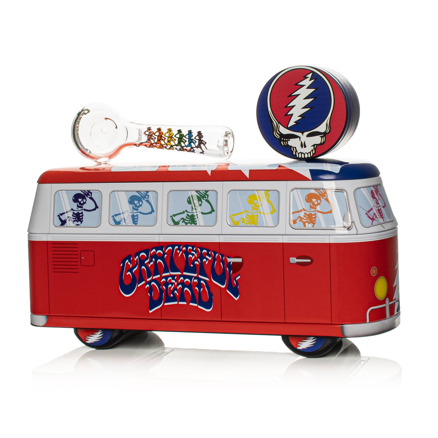 Dancing Skeleton Collectible Bus Set