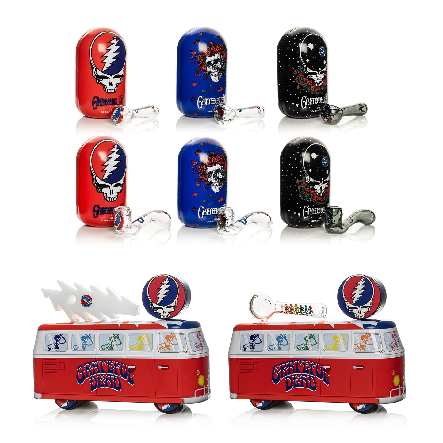Grateful Dead Hand Pipe in Collectible Tin Bundle