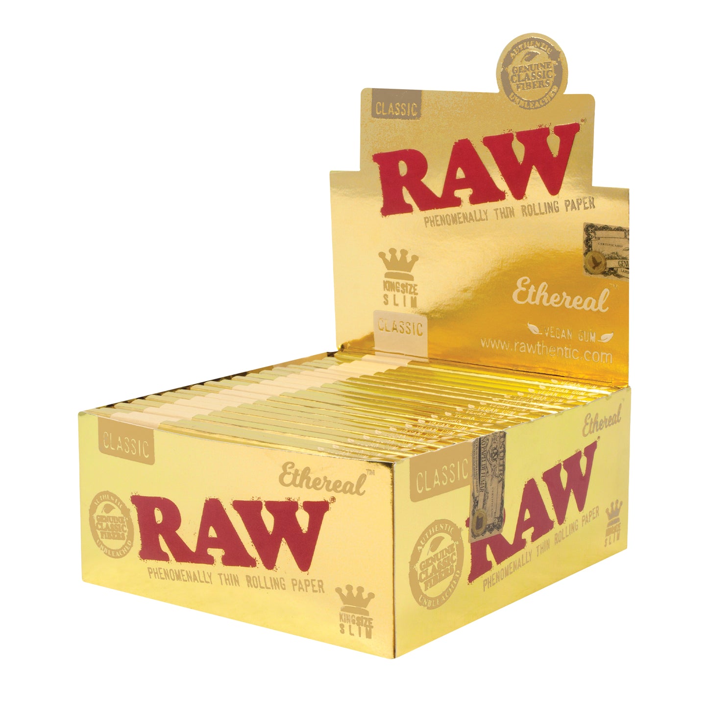 Classic King Size Ethereal Phenomenally Thin Rolling Papers (Display of 50)