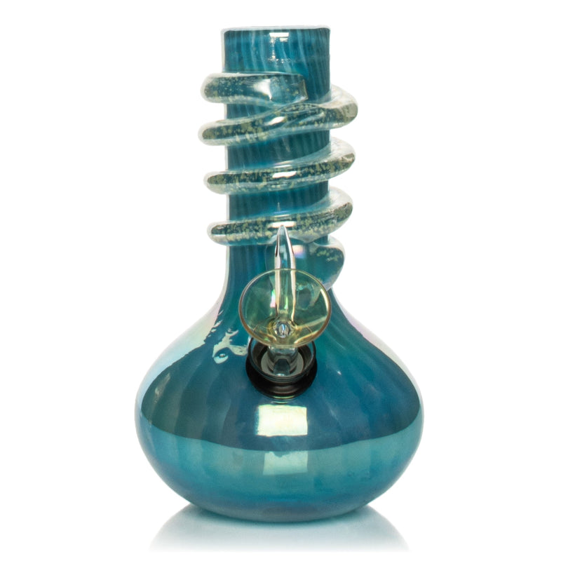 7" Glow-in-the-Dark Wide Bubble Base Water Pipe