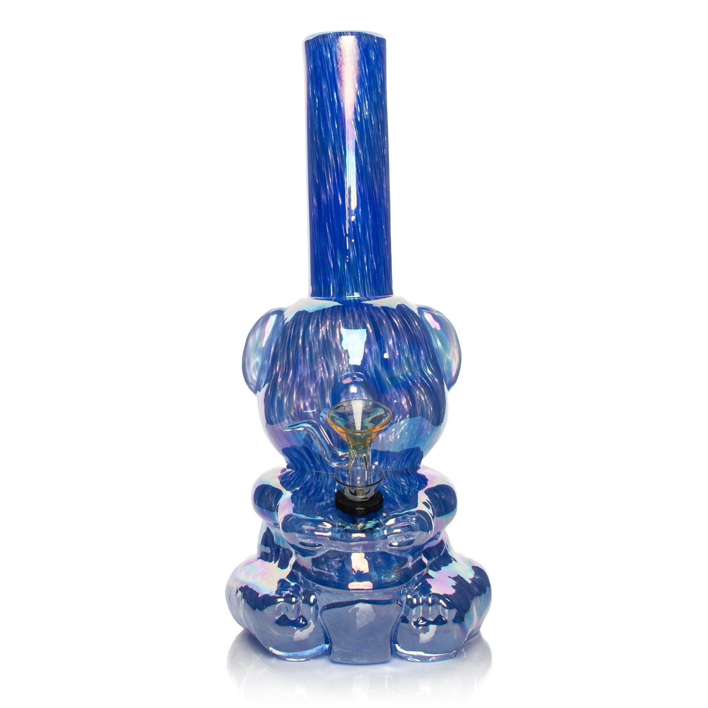 10" Platinum Metallic Bear Water Pipe