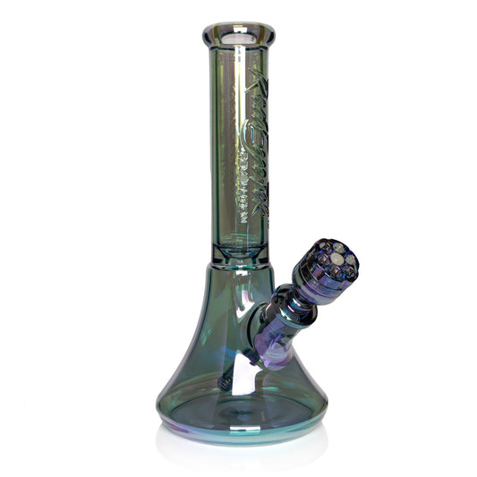 14" 7mm Thick Metallic Terminator Finish Revolution Bell Base Water Pipe