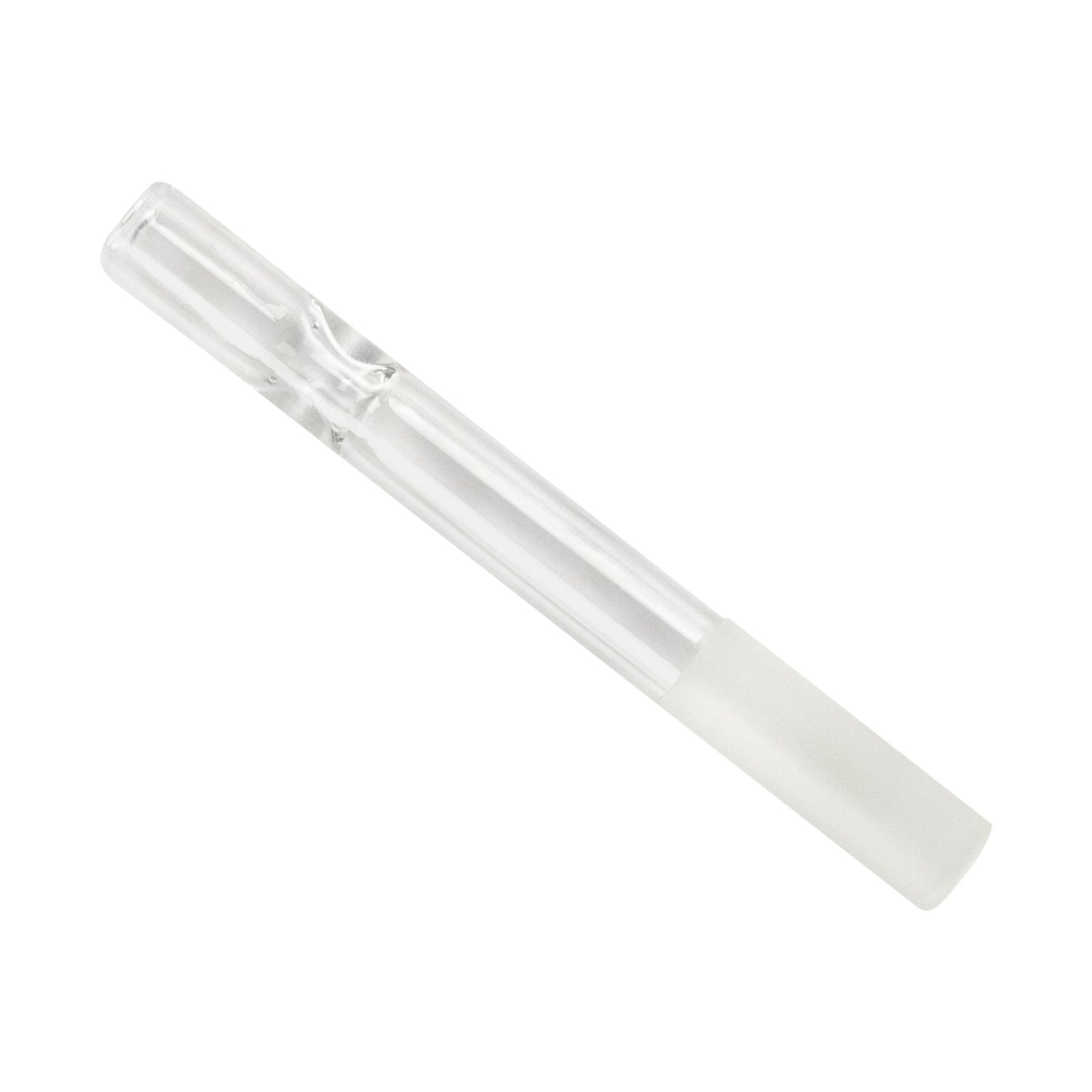 3" Clear Glass Cig Bat W/Frosted Tip