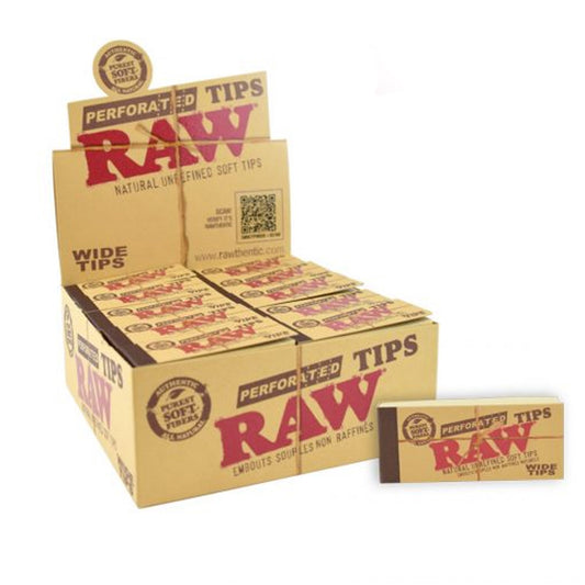 Wide Perforated Rolling Tips (Display of 50)