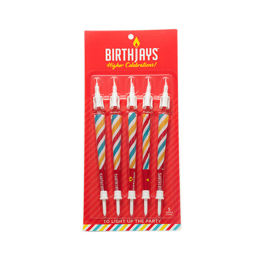 Birthday Cone Candle (Pack of 5)