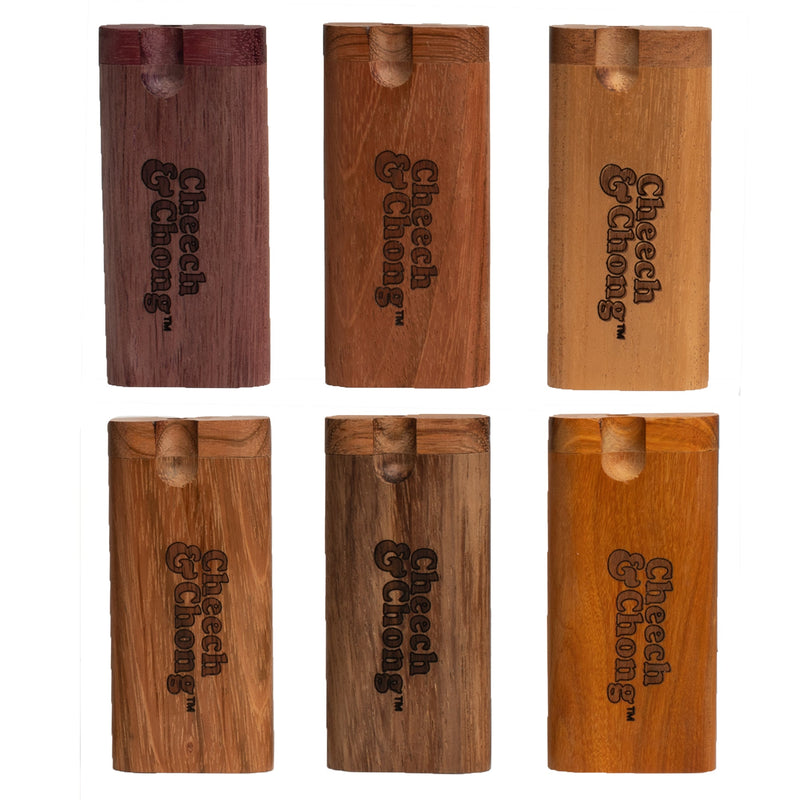 Cheech & Chong® Glass Regular Twist Dugout (Assorted Wood Grains)