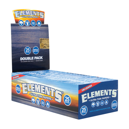 Ultimate Thin Single Wide Rolling Papers (Display of 25)