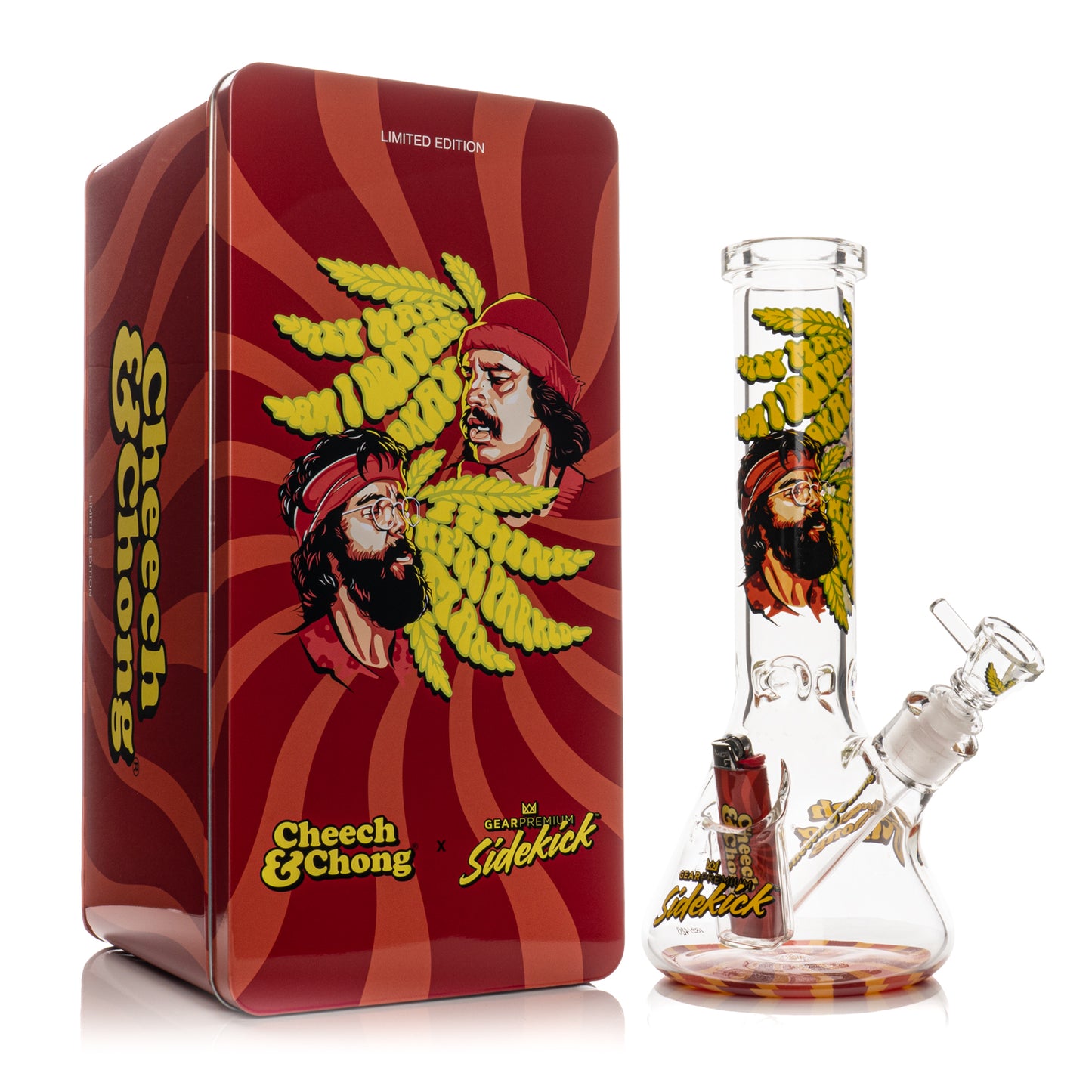 12" 7mm Thick Parked Sidekick Water Pipe (Limited Edition of 420)