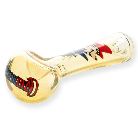 4.5" Colour Changing Stealie in Bolt Spoon Hand Pipe
