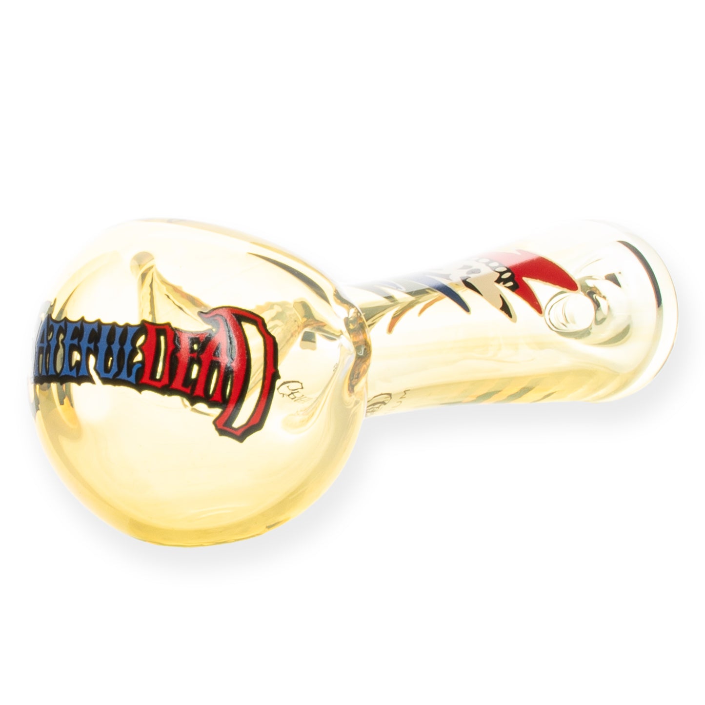 4.5" Colour Changing Stealie in Bolt Spoon Hand Pipe