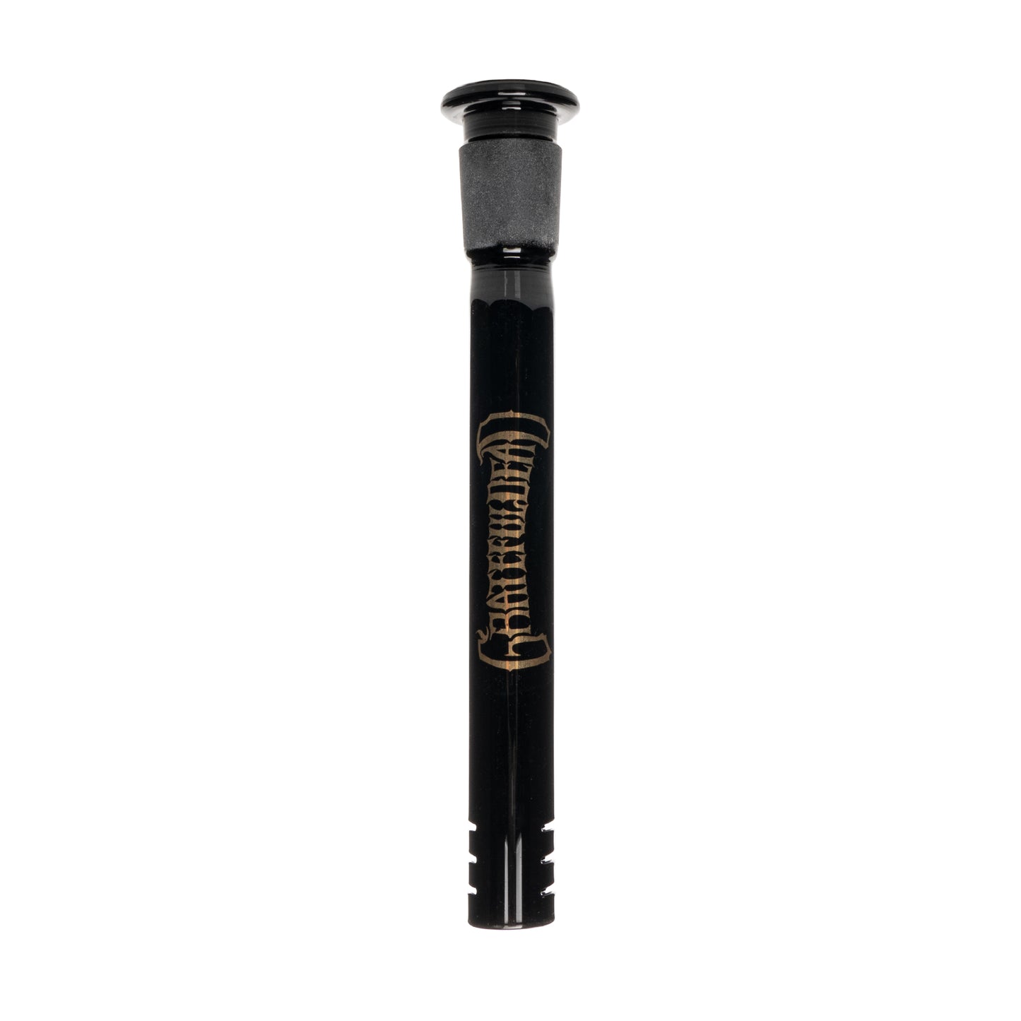 12" 7mm Thick Black & Gold Steal Your Face Sidekick Water Pipe (Limited Edition of 420)
