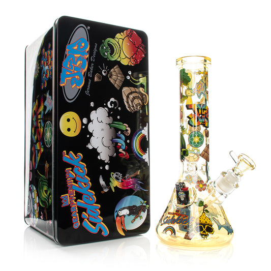 12" 7mm Thick Color Changing Jerome Baker Sidekick Water Pipe (Limited Edition)