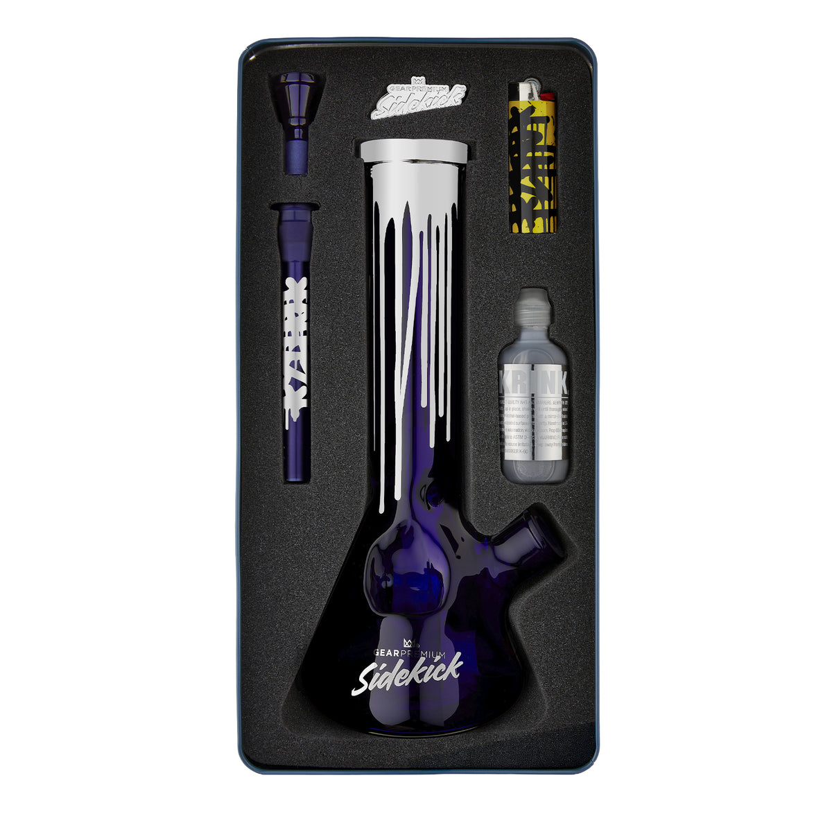 12" 7mm Thick Krink Sidekick Water Pipe (Limited Edition of 100)