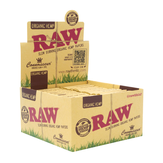1¼ Organic Connoisseur Rolling Papers W/Tips (Display of 24)