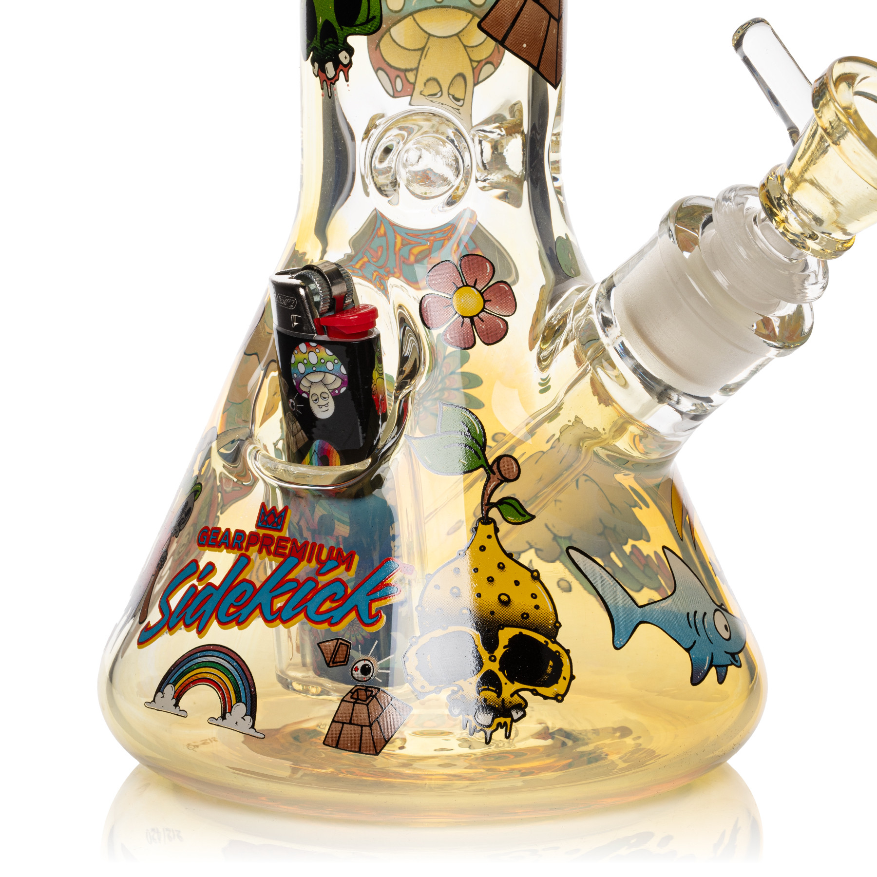 12" 7mm Thick Jerome Baker Sidekick Water Pipe (Limited Edition)