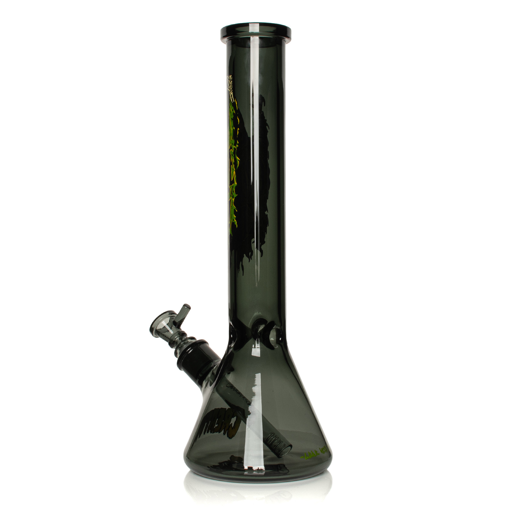 15" 7mm Thick Reaper Kills Beaker Base Water Pipe