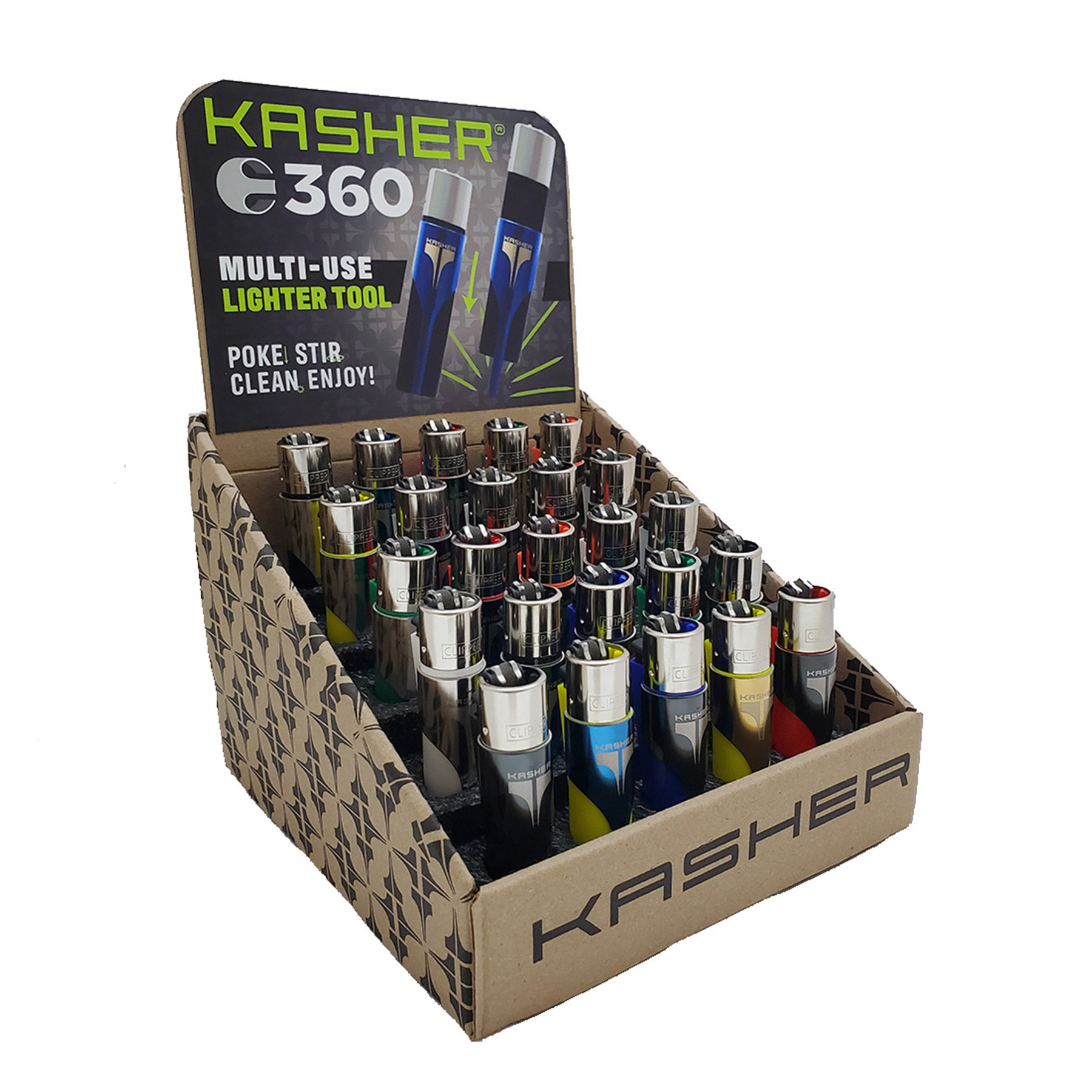 Kasher 360 W/Lighter (Display of 25)