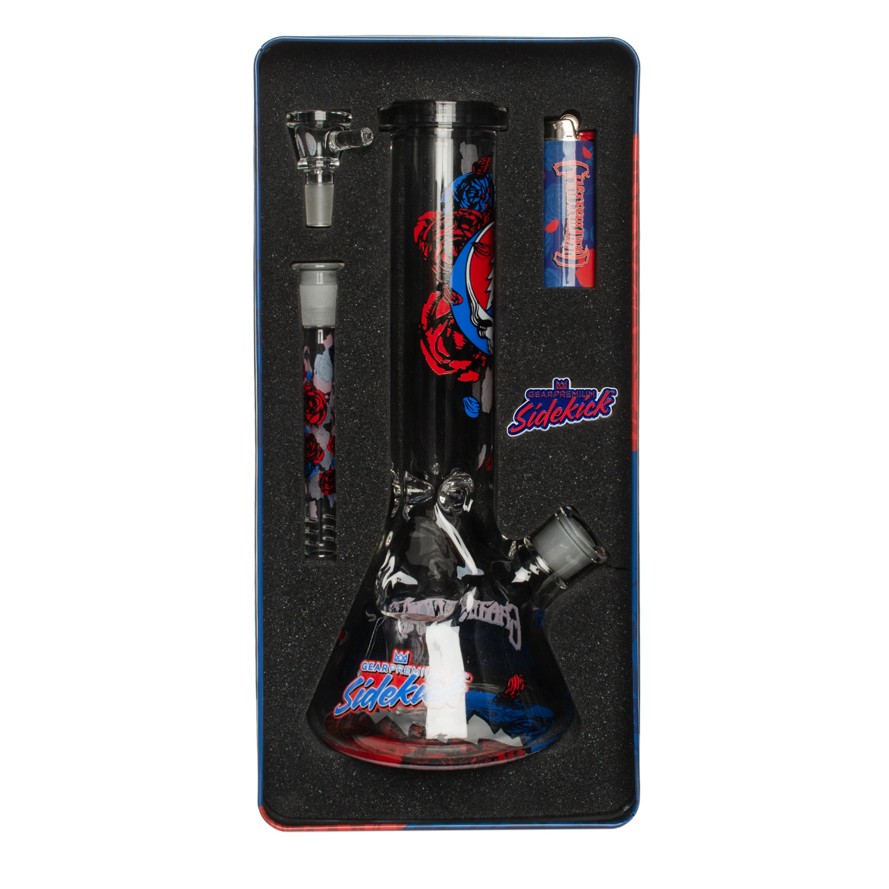 12" 7mm Thick Steal Your Face Sidekick Water Pipe (Limited Edition of 420)