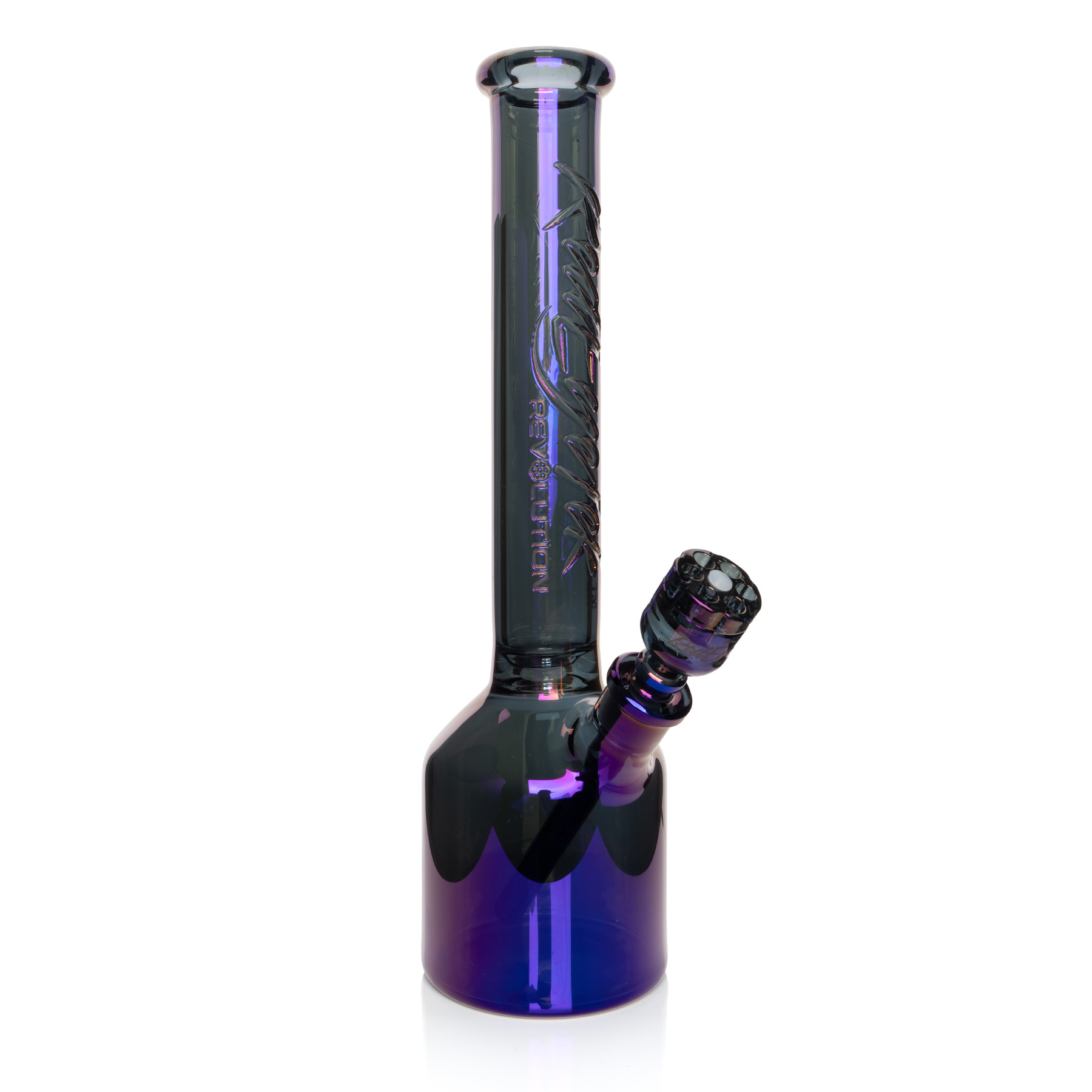 17" 7mm Thick Metallic Terminator Finish Revolution Canteen Base Water Pipe