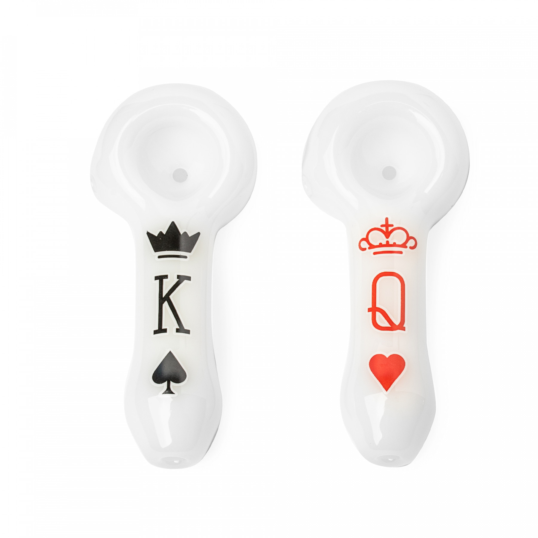 3.75" King & Queen Hand Pipe Set (Pack of 2)