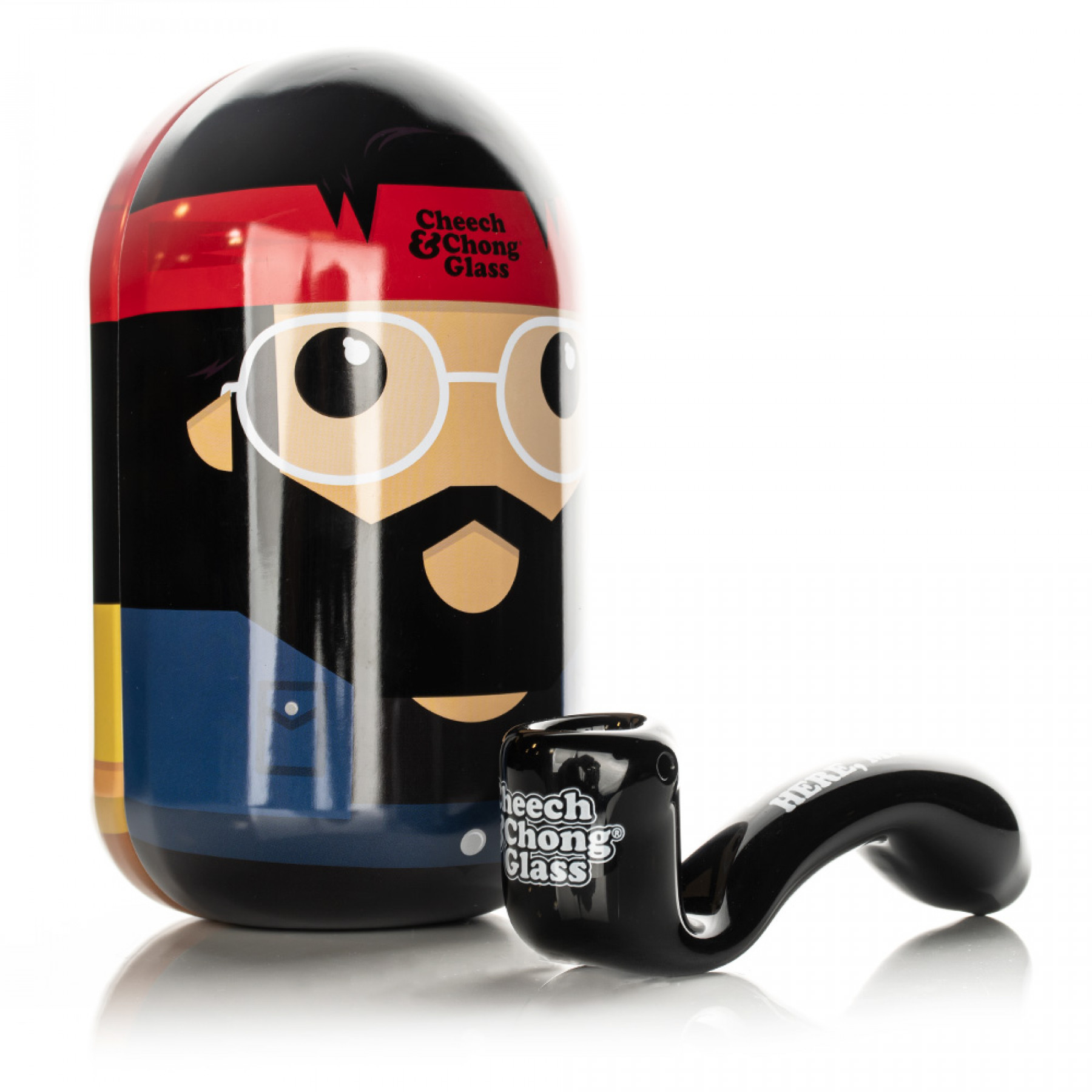 5.5" Dave's Not Here, Man Sherlock Hand Pipe in Collectible Tin (Limited Edition)