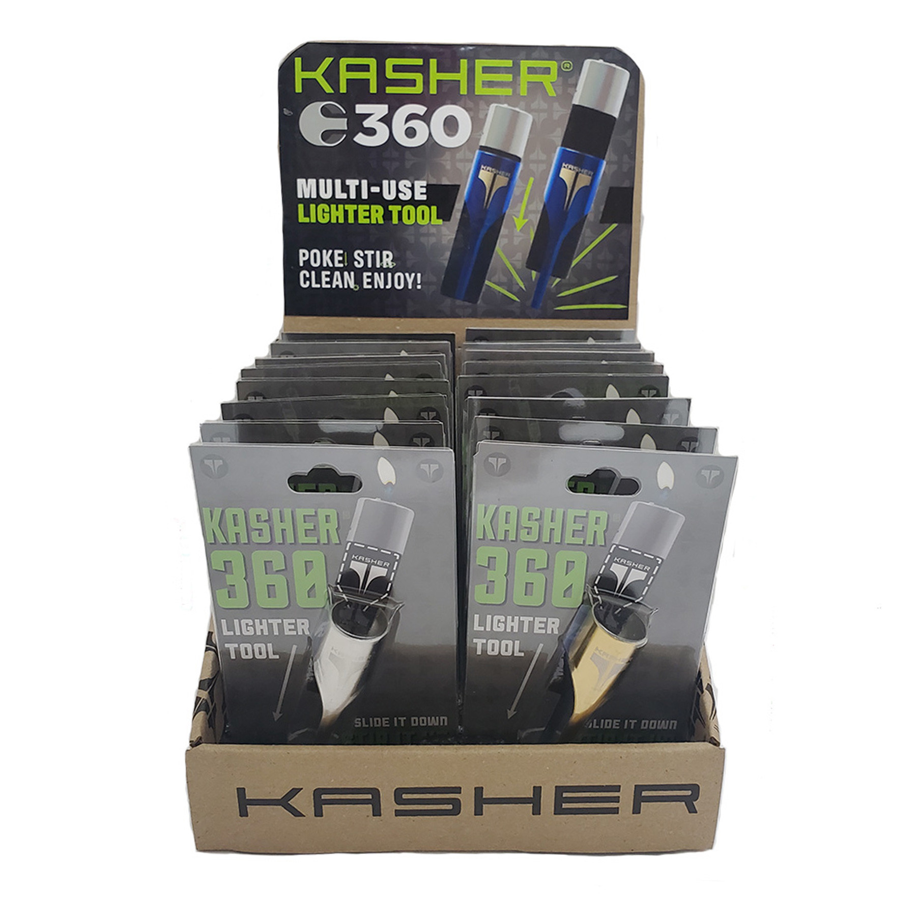 Kasher 360 No Lighter (Display of 18)